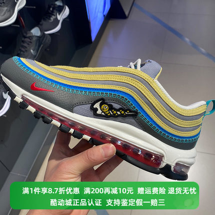 耐克 NIKE AIR MAX 97 SE刺绣子弹头气垫男子跑步运动鞋 DH4759