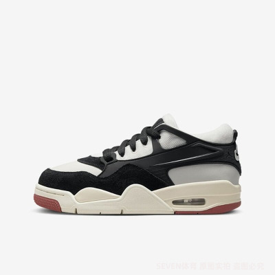 耐克大童鞋2024秋新款AIRJORDAN4气垫运动休闲鞋FQ7938-100-001