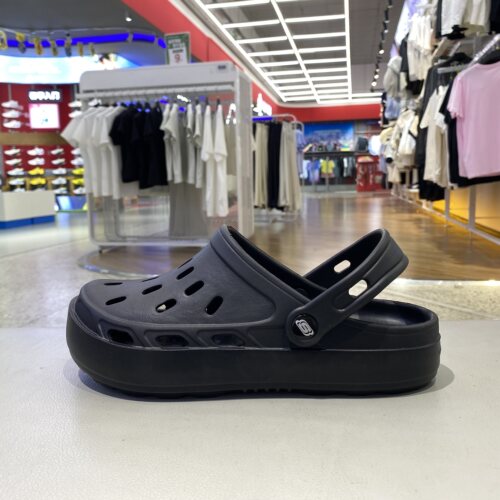 Skechers斯凯奇男士轻便舒适透气耐磨洞洞鞋室内外拖鞋243041-BBK