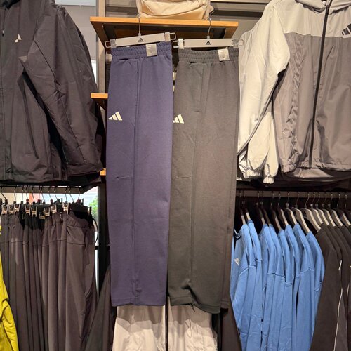 Adidas阿迪达斯男秋季卫裤针织宽松休闲透气运动直筒长裤 LD2974
