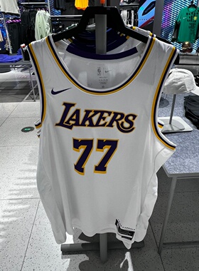 Nike耐克NBA男洛杉矶湖人卢卡东契奇运动篮球无袖球衣DN2081-107