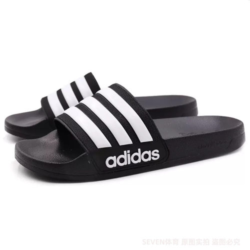 正品Adidas/阿迪达斯男女拖鞋NEO休闲沙滩鞋一字拖运动拖鞋AQ1701
