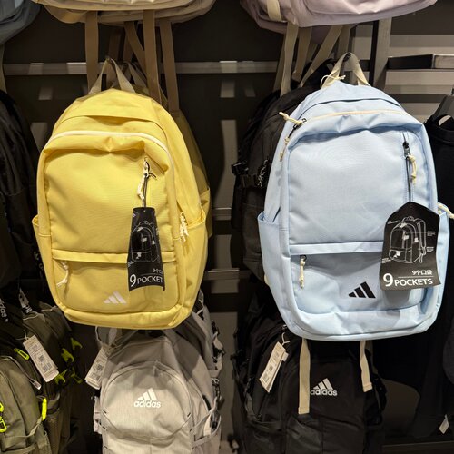 Adidas/阿迪达斯日常通勤大容量二合一多口袋运动双肩背包KX0846
