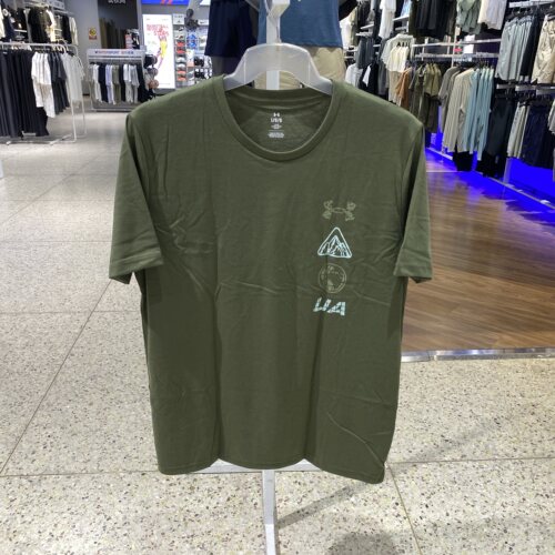 UA安德玛T恤男装夏运动服健身训练服快干透气圆领短袖6009255-390