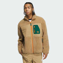 正品Adidas/阿迪达斯三叶草男子冬季仿羊羔毛外套IN0994 IN0993