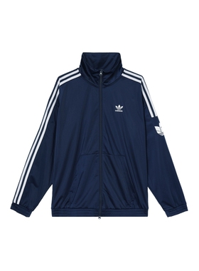 adidas三叶草立领柔软透气长袖中性24秋运动茄克JL8398JL8400