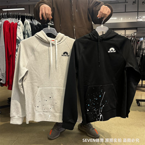 Nike耐克2023春季新款男子泼墨针织宽松套头衫卫衣 DV9907-010