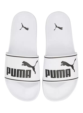 正品PUMA彪马男女同款情侣运动休闲外穿凉鞋一字拖沙滩拖鞋384139