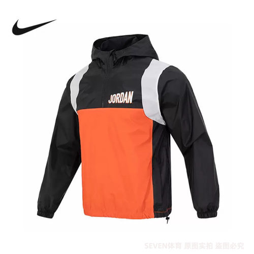 正品Nike/耐克夹克运动男子半拉链上衣套头连帽外套 DV7601-010