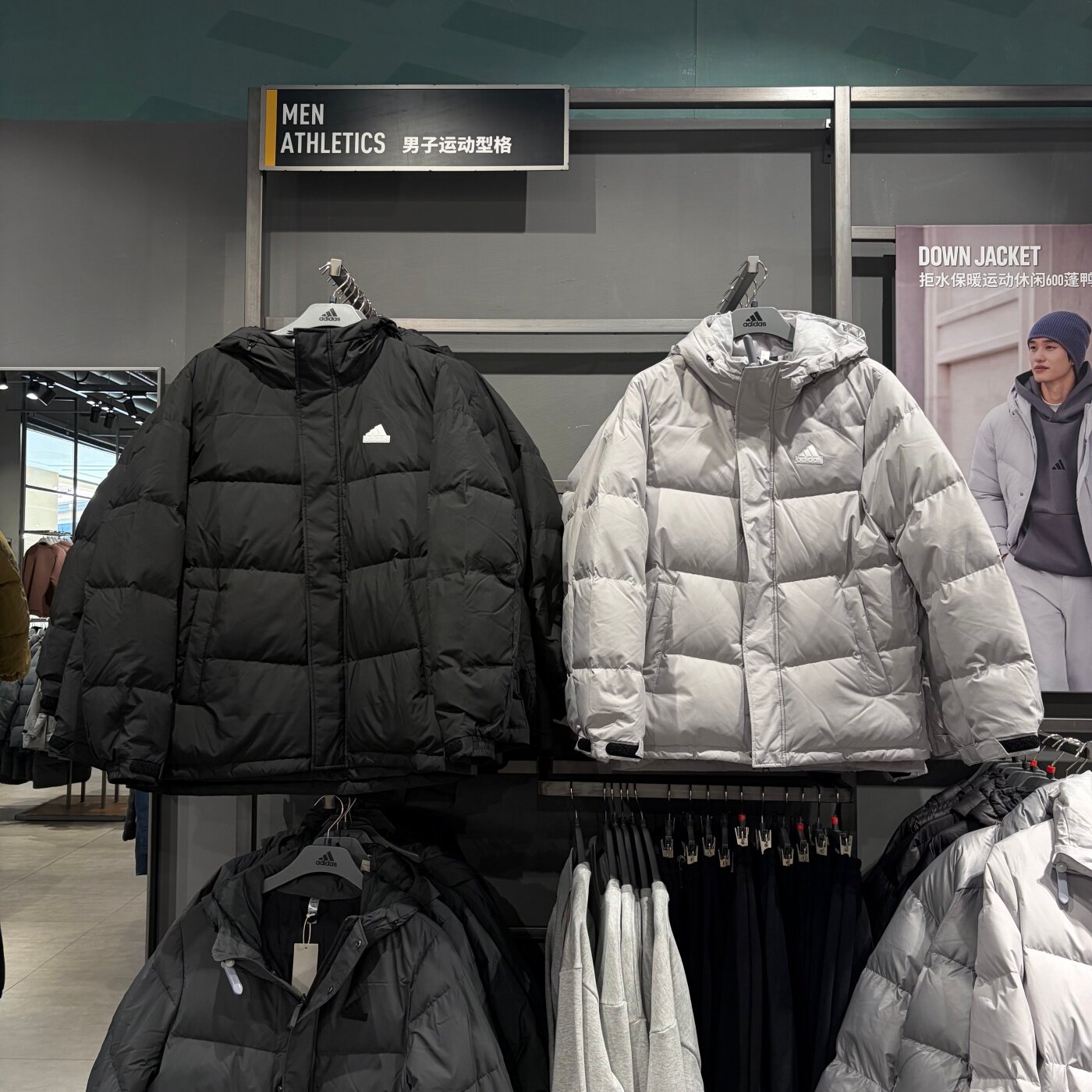 Adidas阿迪达斯男女25冬季新款保暖连帽夹克外套防风羽绒服KF6754