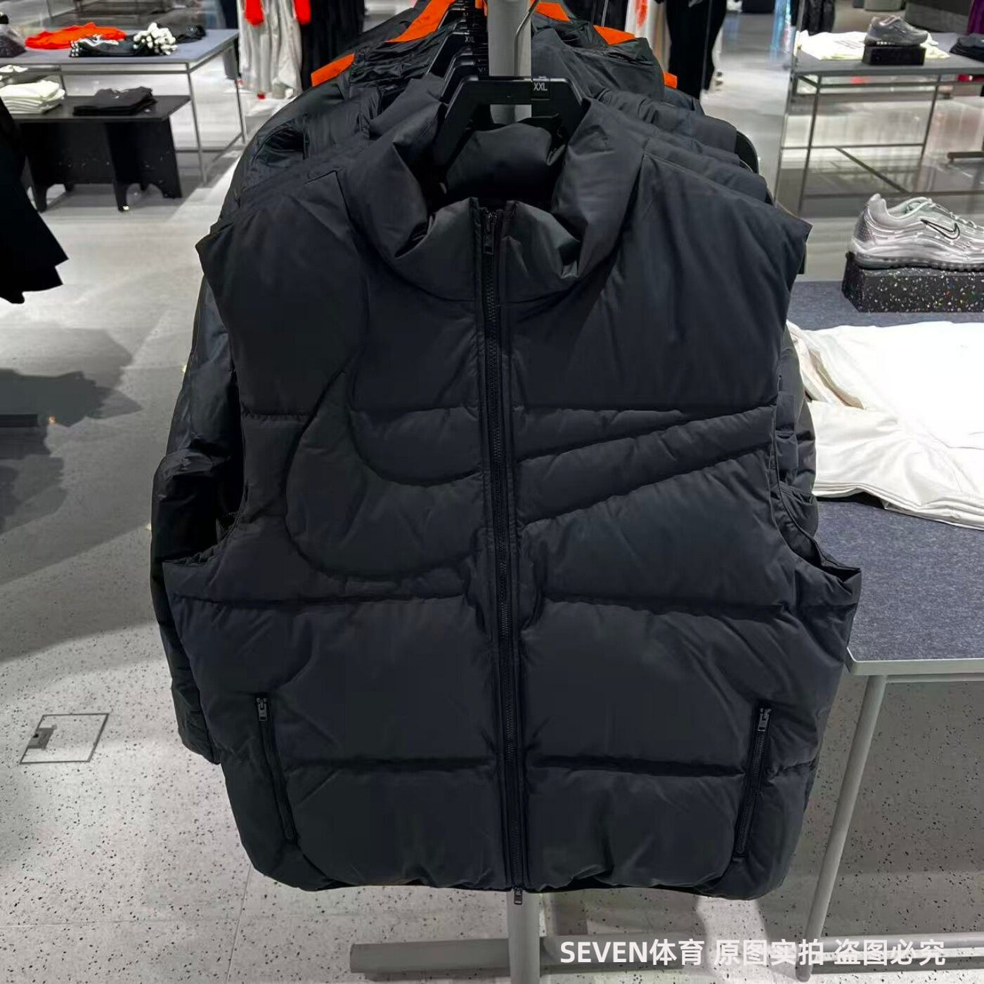 NIKE耐克羽绒马甲男25冬季新款立领运动休闲保暖背心 IH2369-010