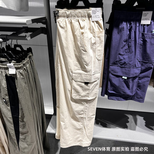 NIKE耐克男25春夏新款大口袋梭织运动休闲直筒工装长裤FV7348-229