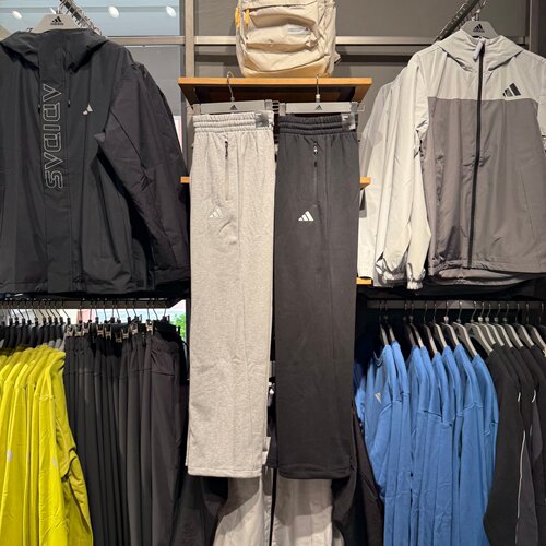Adidas阿迪达斯男裤秋季新款抽绳百搭休闲运动宽松直筒长裤KW0655