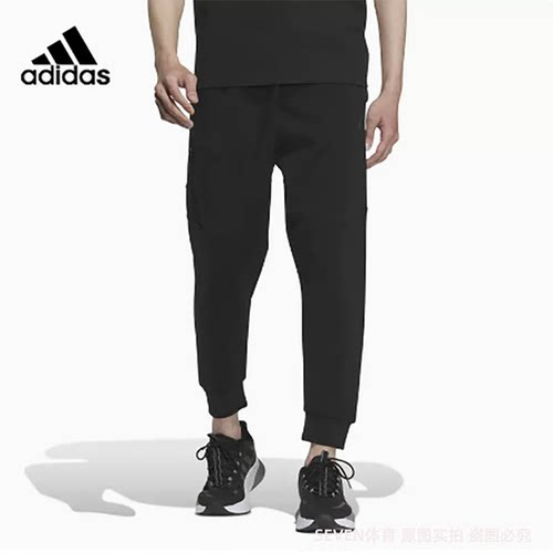 正品Adidas/阿迪达斯新款男子运动休闲宽松束腿针织长裤 IP4919