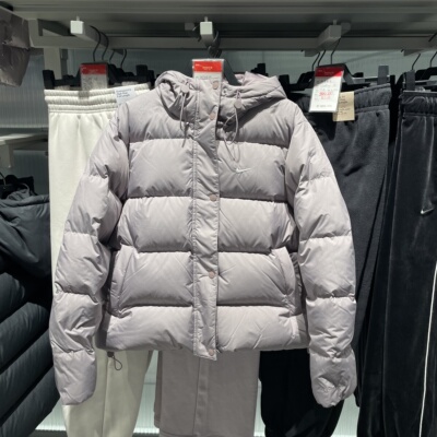 NIKE耐克冬季新款女子保暖连帽羽绒服百搭休闲运动休闲外套FZ5929