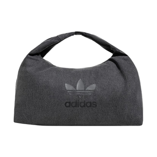 Adidas阿迪达斯三叶草牛仔风三条纹LOGO云朵包手提包单肩包IX7693