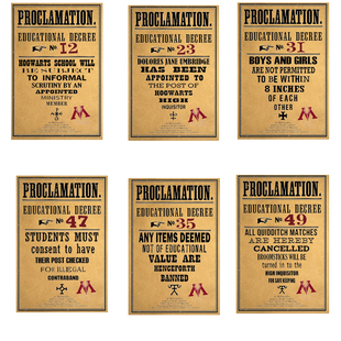 哈利波特教育令乌姆里奇高级调查官调查令素材复古手账本室内装饰