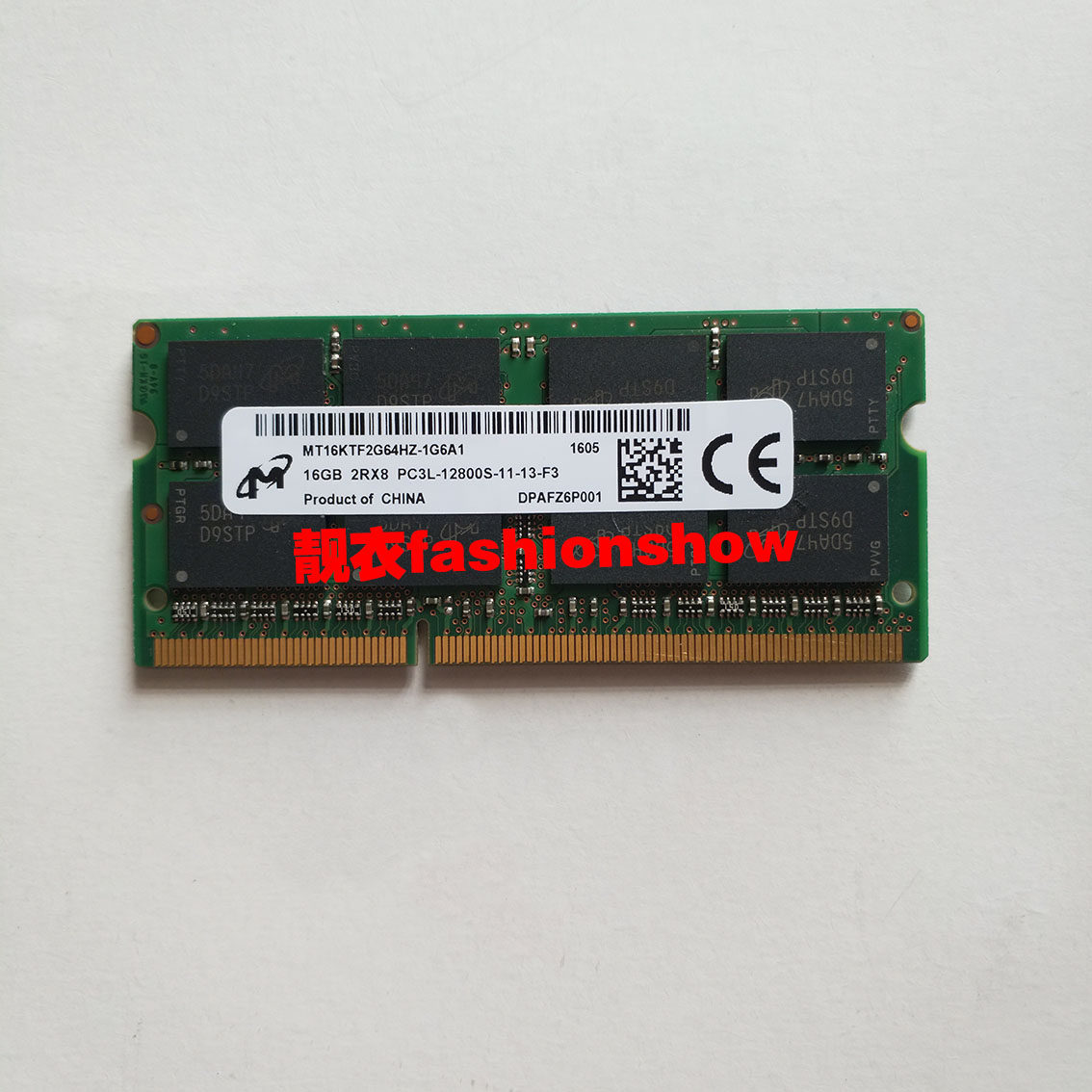 MT/镁光DDR3 16GB单条16G 1600 DDR3L X250 T450S P40 笔记本内存图片