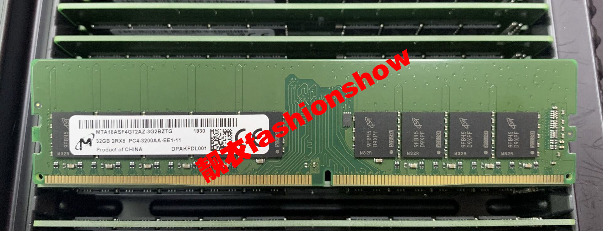 镁光 MTA18ASF4G72AZ-3G2B 内存 32G 2RX8 PC4-3200A 纯ECC内存