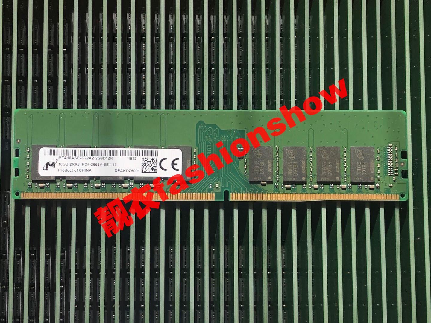 镁光16G 2RX8 PC4-2666V DDR4 2666 纯ECC UDIMM工作站服务器内存