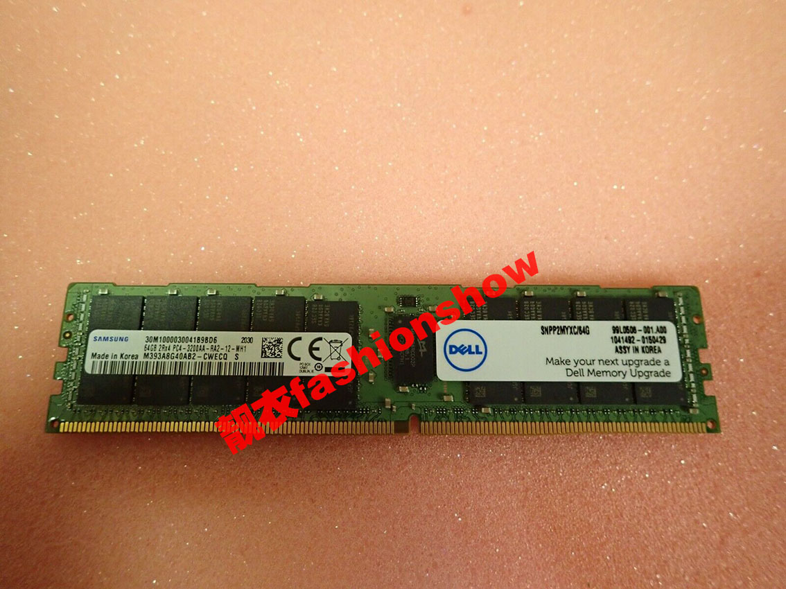 DELL 370-AEVP 64gb (1x64gb) 3200mhz Pc4-25600 Cl24 Ecc Reg