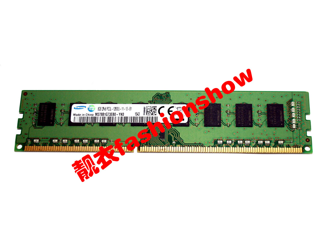三星8G 2RX8 PC3L-12800U 1600台式机内存条8GB M378B1G73EB0-YK0