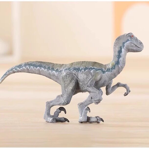 Recur悦酷迅猛龙仿真模型 软胶速龙动物玩具 塑胶伶盗迷你恐龙