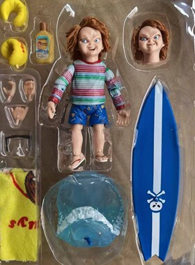 鬼娃回魂 恰奇Chucky cult豪华版冲浪鬼娃娃恐怖可动手办模型摆件