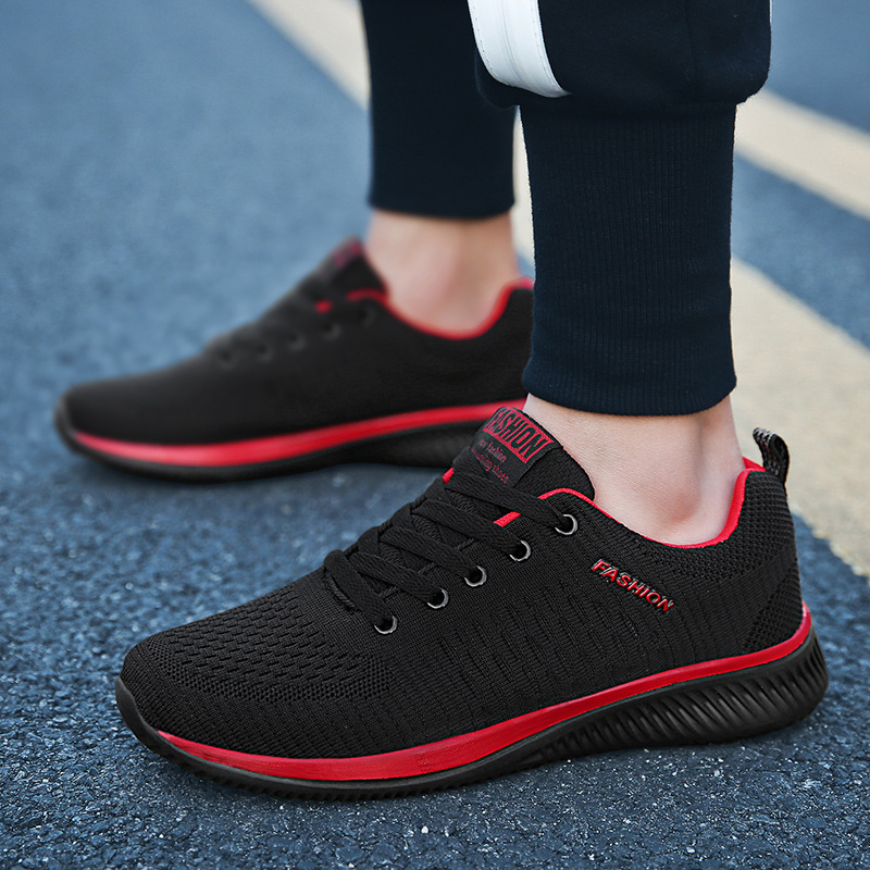 男鞋飞织跑步男鞋 men's casual running shoes sports Casual