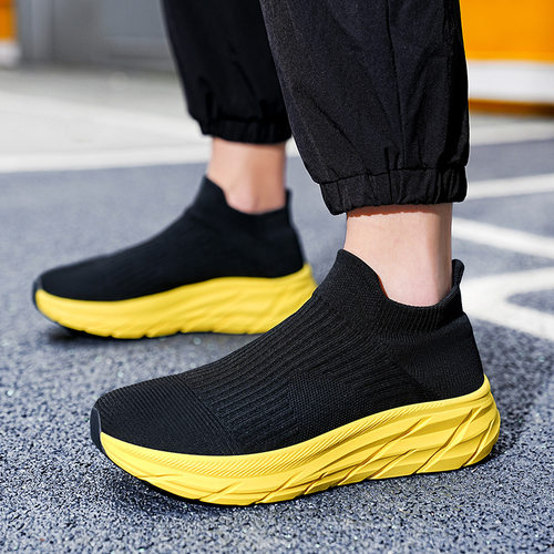 男鞋飞织袜子鞋  men's shoes mesh socks shoes casual shoes