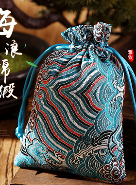 端午节海浪花香包空袋中国结荷包束口袋香囊香袋香包首饰收纳袋子