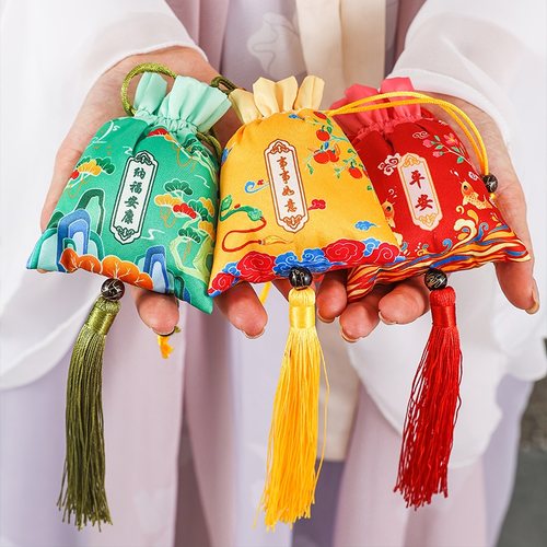 中秋节香包锦缎香囊空袋