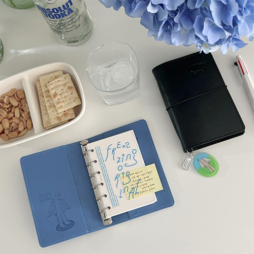 【OYI活页套组】活页笔记本子工作简约ins软皮活页夹可拆卸外壳