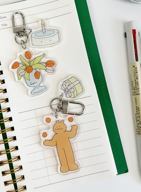 桑兔兔桑【亚克力挂饰】原创挂件钥匙扣可爱卡通小礼物人物包挂坠