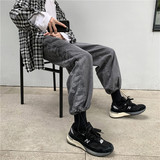 腰果花牛仔裤男士直筒宽松束脚裤子痞帅ins港风老爹长裤0025，男装牛仔裤，星座1008