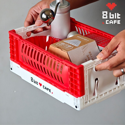 捌比特longlife折叠收纳篮户外家用杂物桌面整理露营零食收纳筐子