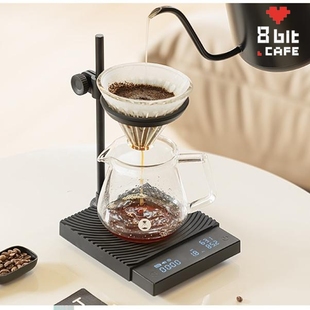 泰摩黑镜DUO智能咖啡电子秤双计量称重计时高精度 手冲咖啡秤双称