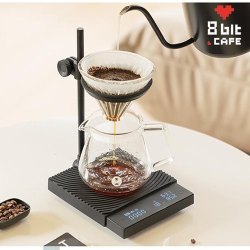 泰摩黑镜DUO智能咖啡电子秤双计量称重计时高精度 手冲咖啡秤双称