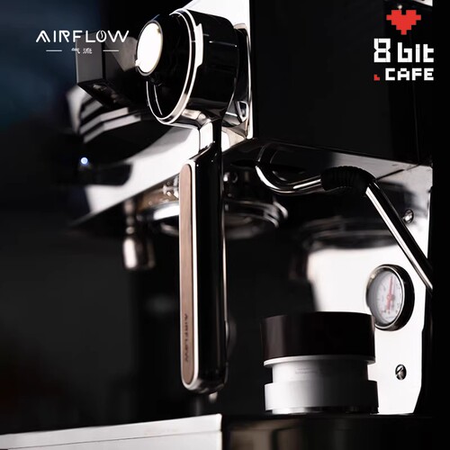 AIRFLOW气流平镜黑胡桃木不锈钢手柄E61辣妈通用无底咖啡手柄58mm