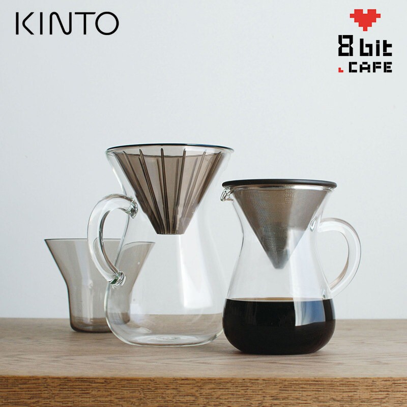 日本KINTO 手冲滤杯分享壶 一体壶不锈钢滤网滤杯日式咖啡器具