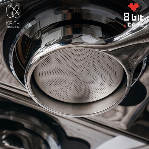 KEITH铠斯 钛咖啡粉碗58.5mm通用 精密粉碗 咖啡机手柄配件 纯钛