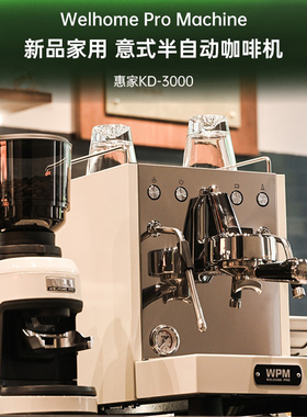 Welhome/惠家 KD-3000小型意式半自动现磨咖啡家商两用可胶囊美式