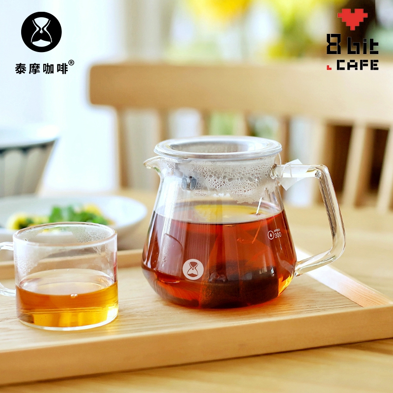 泰摩 玻璃咖啡分享壶 家用手冲咖啡壶套装 手制咖啡器具泡茶壶