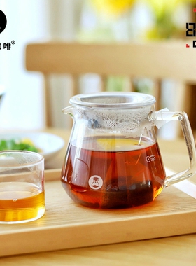 泰摩 玻璃咖啡分享壶 家用手冲咖啡壶套装 手制咖啡器具泡茶壶