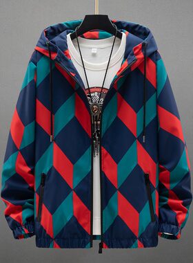 欧货AN&LV/岸绿2026春秋款外套男潮牌夹克潮流帅气学生上衣外衣服