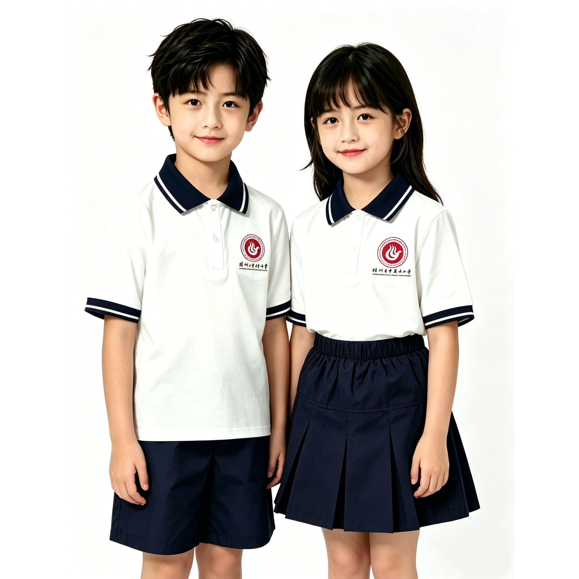株洲市第二中学初中部附属小学生校服夏季春秋款班服单件上衣裤子