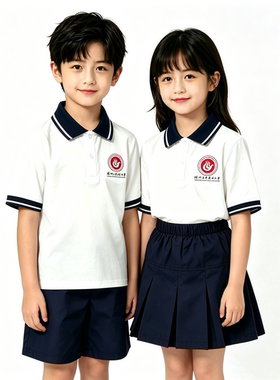 株洲市第二中学初中部附属小学生校服夏季春秋款班服单件上衣裤子