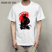 日本武士Samurai印花T恤青少年时尚 短袖 男女款 2018原创个性 T恤衫