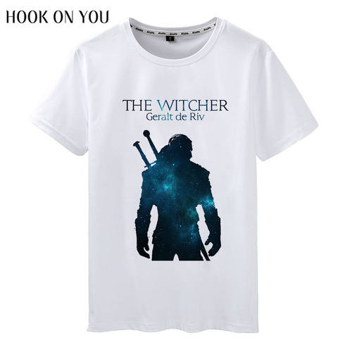 猎魔杰洛特 巫师3野狩猎The witcher 3 游戏周边男士短袖T恤衣