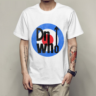 电影神秘博士doctor who时尚印花圆领短袖男女青年款T恤衬衫